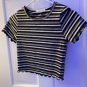 Striped crop top